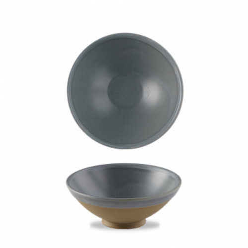 Bol conique rond seattle grey porcelaine vitrifiée Ø 20 cm Emerge Seatle Churchill