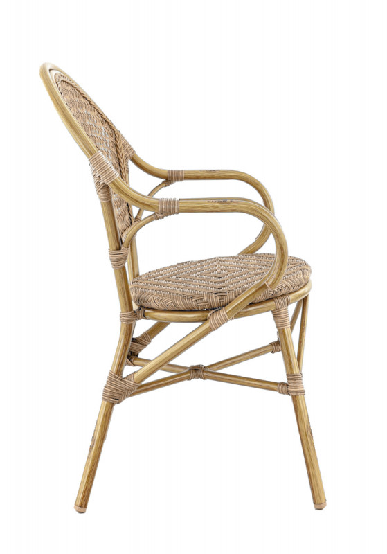 Fauteuil de terrasse noisette 93x56x63 cm Rochelle Flexmob