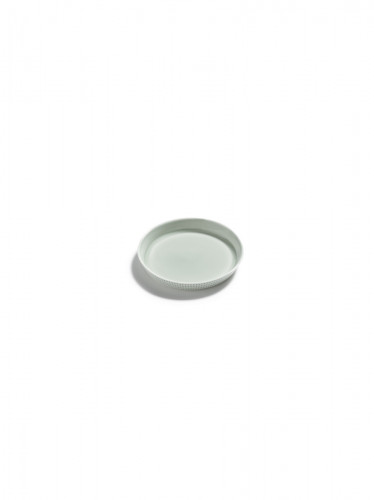 Assiette coupe plate rond vert porcelaine bone china Ø 10 cm Nido Serax