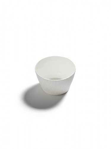 Bol conique blanc porcelaine bone china Ø 12 cm Nido Serax