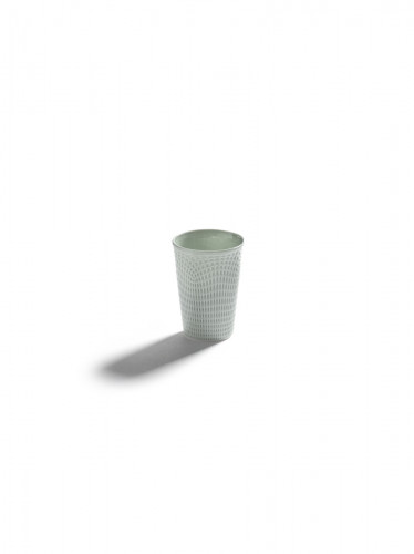 Tasse à café rond vert porcelaine bone china Ø 6 cm Nido Serax