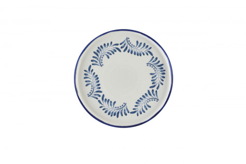 Assiette plate rond Ink porcelaine vitrifiée Ø 26 cm Harvest Mediterranean Dudson