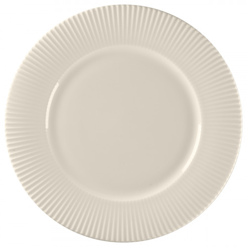 Assiette plate rond blanc porcelaine bone china Ø 32,5 cm Spectra Rak