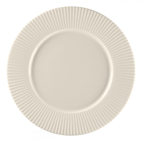 Assiette plate rond blanc porcelaine bone china Ø 31,5 cm Spectra Rak