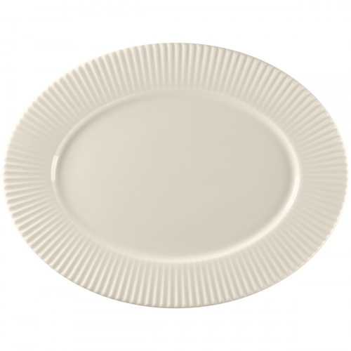 Plat ovale blanc porcelaine bone china 35,8 cm Spectra Rak