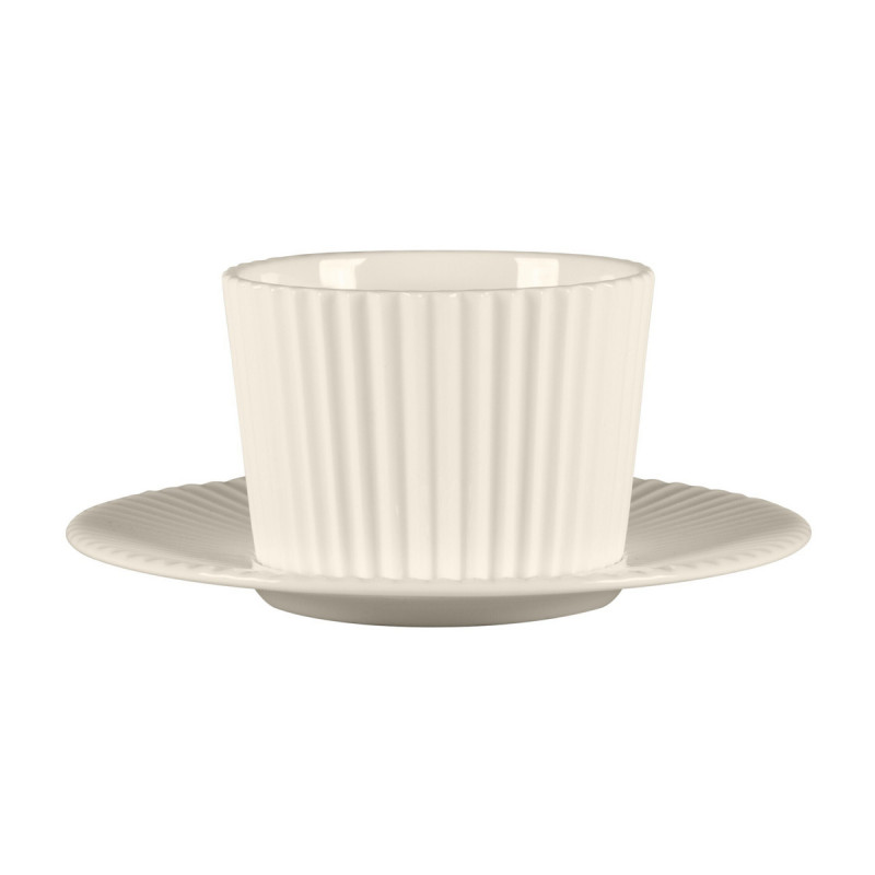 Tasse sans anse rond blanc porcelaine bone china 19,6 cl Ø 31,8 cm Spectra Rak