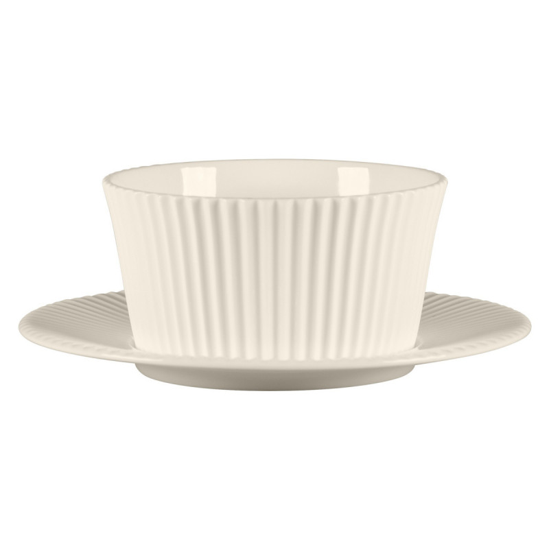 Tasse à bouillon sans anse rond blanc porcelaine bone china 36,9 cl Ø 31,8 cm Spectra Rak