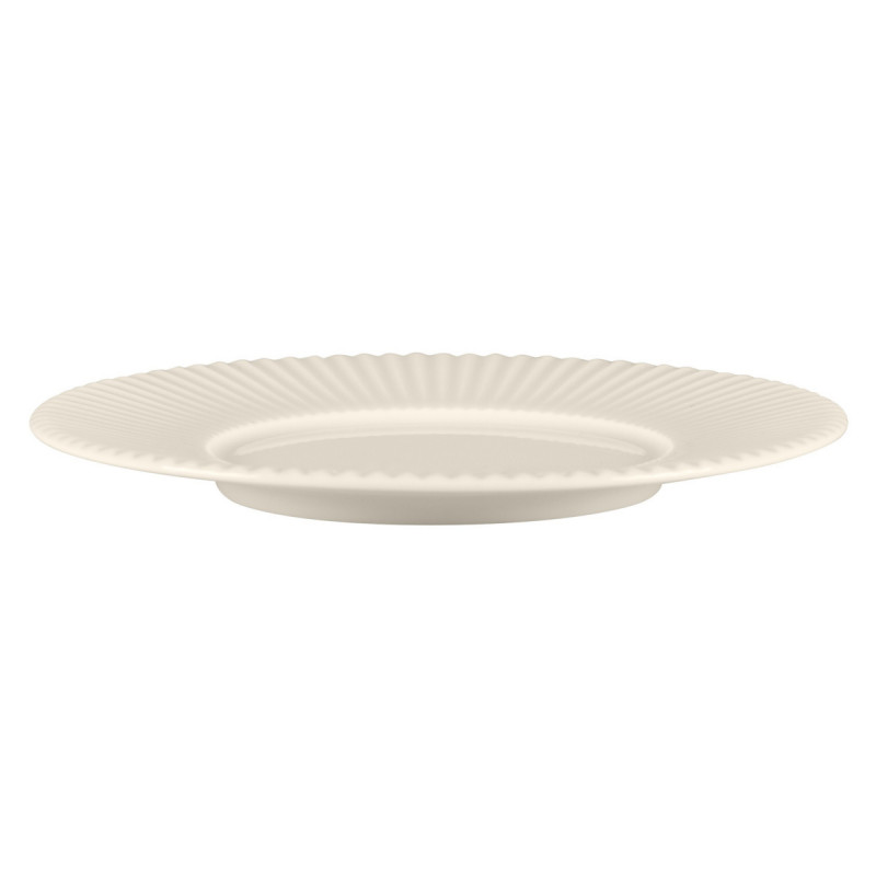 Sous tasse à bouillon rond blanc porcelaine bone china Ø 32 cm Spectra Rak