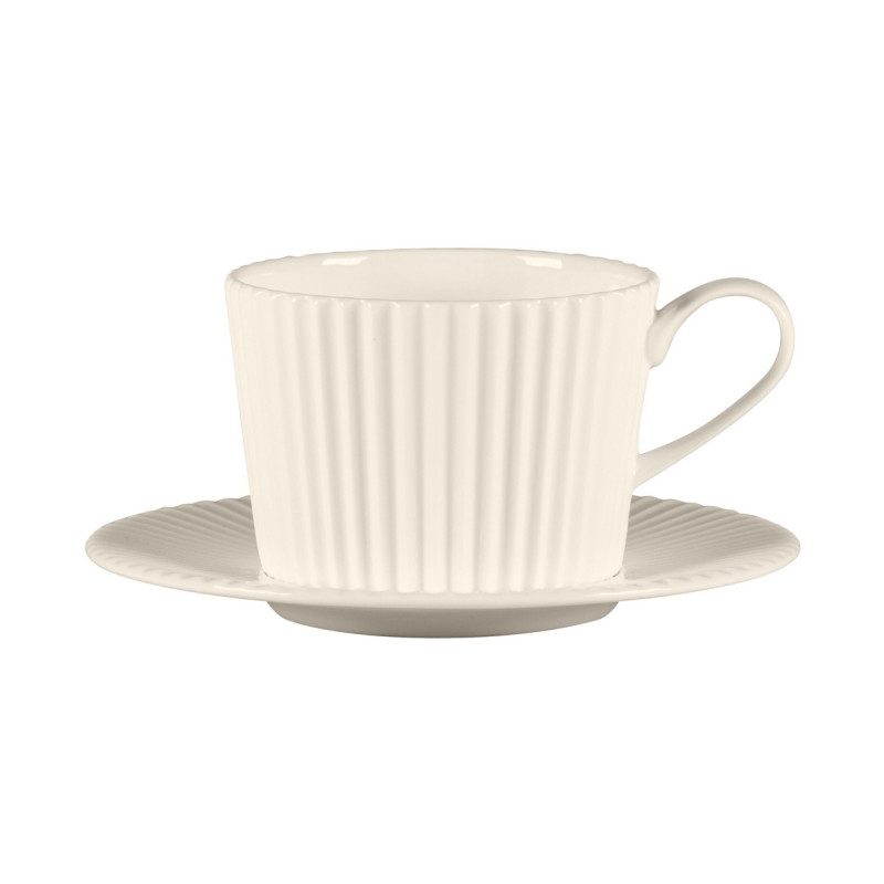 Tasse à café / thé rond blanc porcelaine bone china 23,7 cl Ø 32,2 cm Spectra Rak