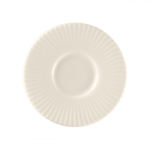 Sous tasse à espresso rond blanc porcelaine bone china Ø 13 cm Spectra Rak