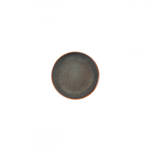 Coupelle rond Marron Bleu grès émaillé Ø 16 cm Amber Accolade