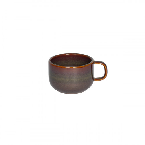 Tasse à thé rond Marron Bleu grès émaillé 21 cl Ø 8,5 cm Amber Accolade