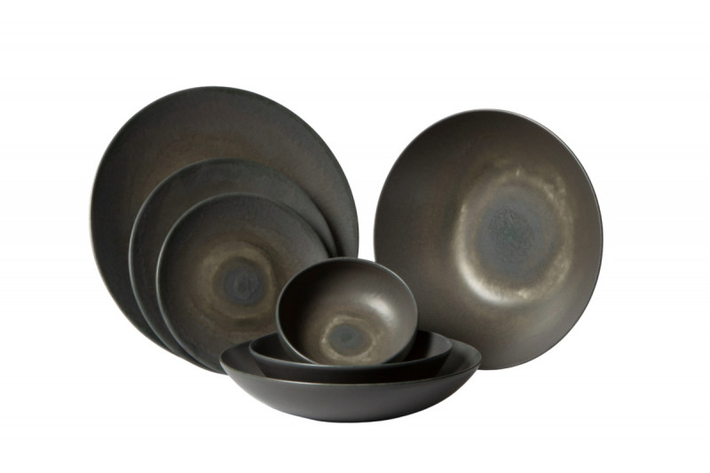 Sous tasse expresso rond grès émaillé Ø 12 cm Tornado Accolade