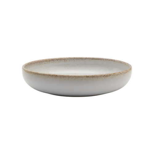 Assiette creuse rond beige grès émaillé Ø 22 cm Sand Accolade