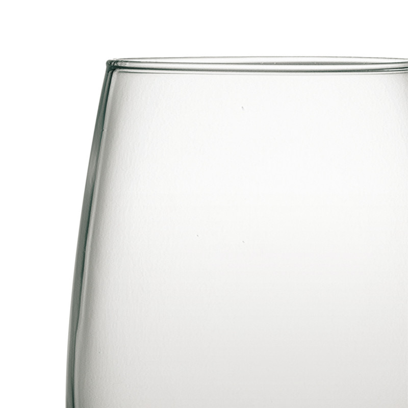 Gobelet forme haute gris verre 37 cl Cara Pro.mundi