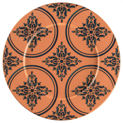 Assiette plate rond Tero Décor Ostia porcelaine Ø 32,5 cm Earth Rak