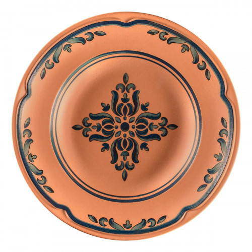 Assiette creuse rond Tero Décor Ostia porcelaine Ø 23,8 cm Earth Rak