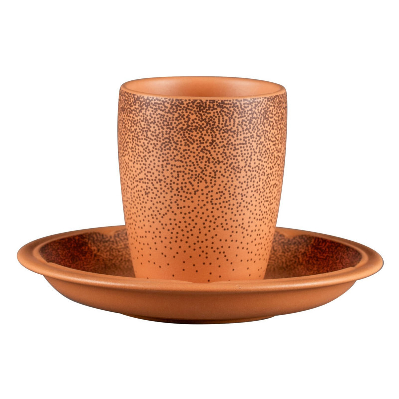 Tasse à thé rond Tero Décor Denia porcelaine 23 cl Ø 7,3 cm Earth Rak