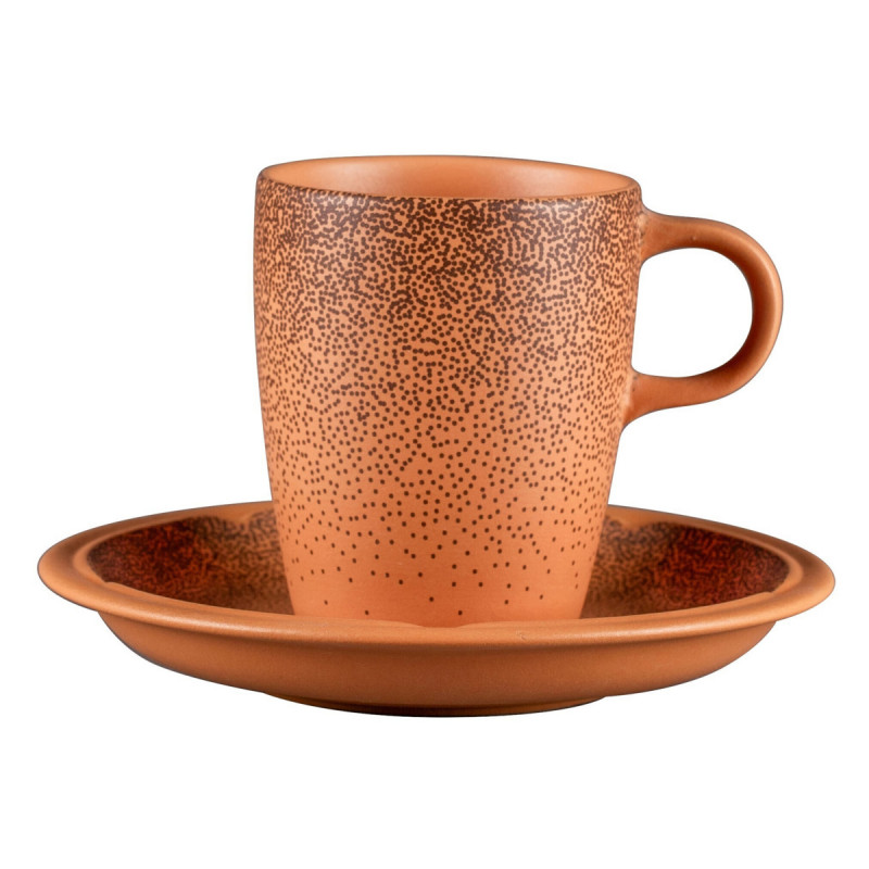 Tasse à thé rond Tero Décor Denia porcelaine 23 cl Ø 7,3 cm Earth Rak