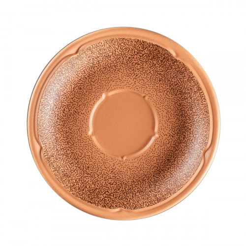 Sous tasse à espresso rond Tero Décor Denia porcelaine Ø 13 cm Earth Rak
