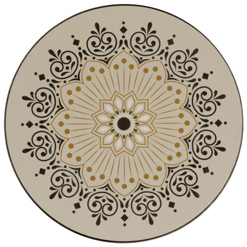 Assiette extra plate rond Argila Décor Cartagena porcelaine Ø 23,6 cm Earth Rak