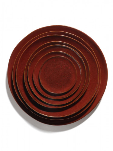 Assiette à pain rond Venetian red grès émaillé Ø 11,5 cm La Mère Serax