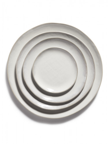 Assiette coupe plate rond écru grès émaillé Ø 14,5 cm La Mère Serax