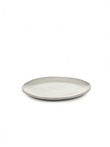 Assiette coupe plate rond écru grès émaillé Ø 25 cm La Mère Serax