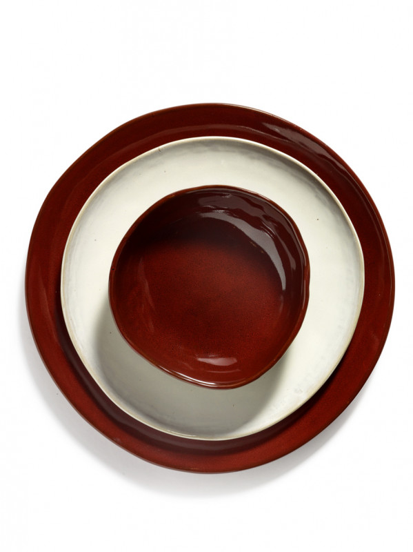 Assiette coupe plate rond écru grès émaillé Ø 25 cm La Mère Serax