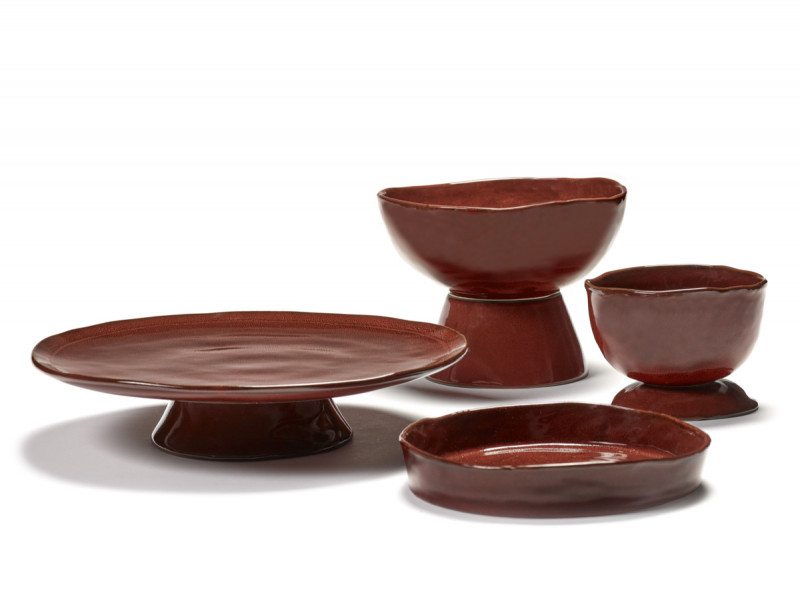 Assiette creuse rond Venetian red grès émaillé Ø 20 cm La Mère Serax