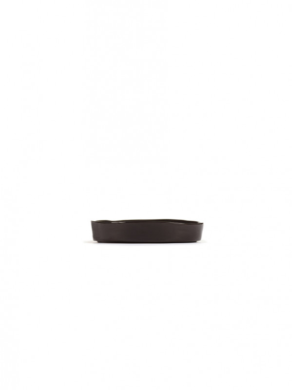 Assiette creuse rond ébène grès émaillé Ø 20 cm La Mère Serax