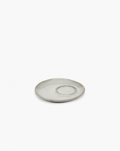 Sous tasse à espresso rond écru grès émaillé Ø 11 cm La Mère Serax