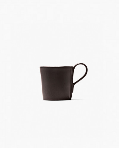 Tasse à café rond ébène grès émaillé 13 cl 10 cm La Mère Serax