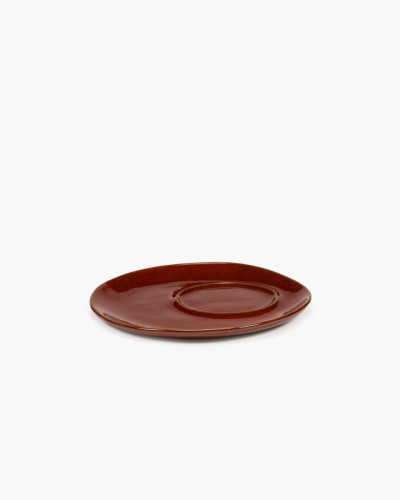 Sous tasse à café rond Venetian red grès émaillé Ø 14,5 cm La Mère Serax