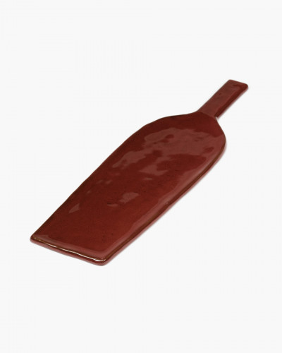 Plat avec anse rectangulaire Venetian red grès émaillé 46 cm La Mère Serax