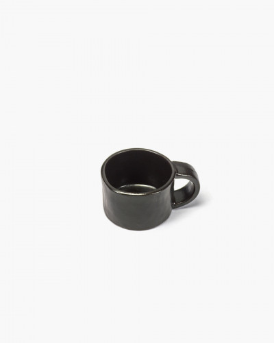 Tasse à ristretto rond ébène grès émaillé 6 cl 7,5 cm La Mère Serax