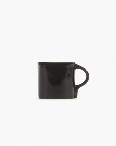 Tasse à espresso rond ébène grès émaillé 11 cl 8 cm La Mère Serax