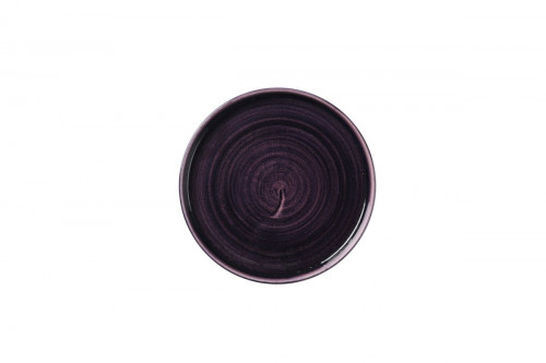Assiette à bord droit rond deep purple porcelaine vitrifiée Ø 21 cm Stonecast Patina Churchill