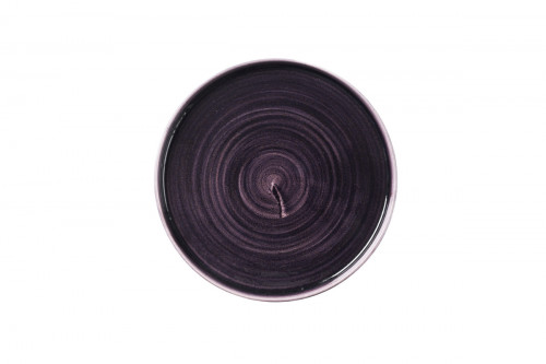 Assiette à bord droit rond deep purple porcelaine vitrifiée Ø 26 cm Stonecast Patina Churchill