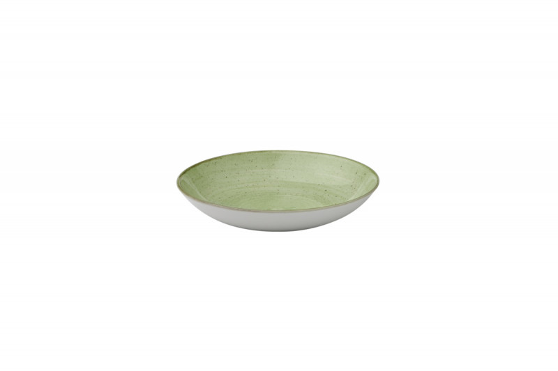 Assiette creuse rond Sage Green porcelaine vitrifiée Ø 24,8 cm Stonecast Sage Churchill