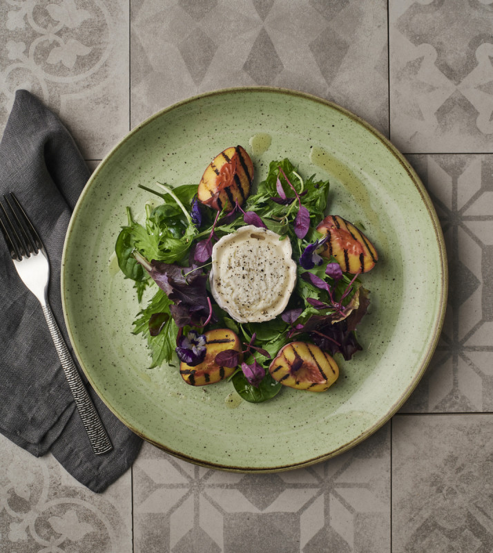 Assiette plate rond Sage Green porcelaine vitrifiée Ø 21,7 cm Stonecast Sage Churchill