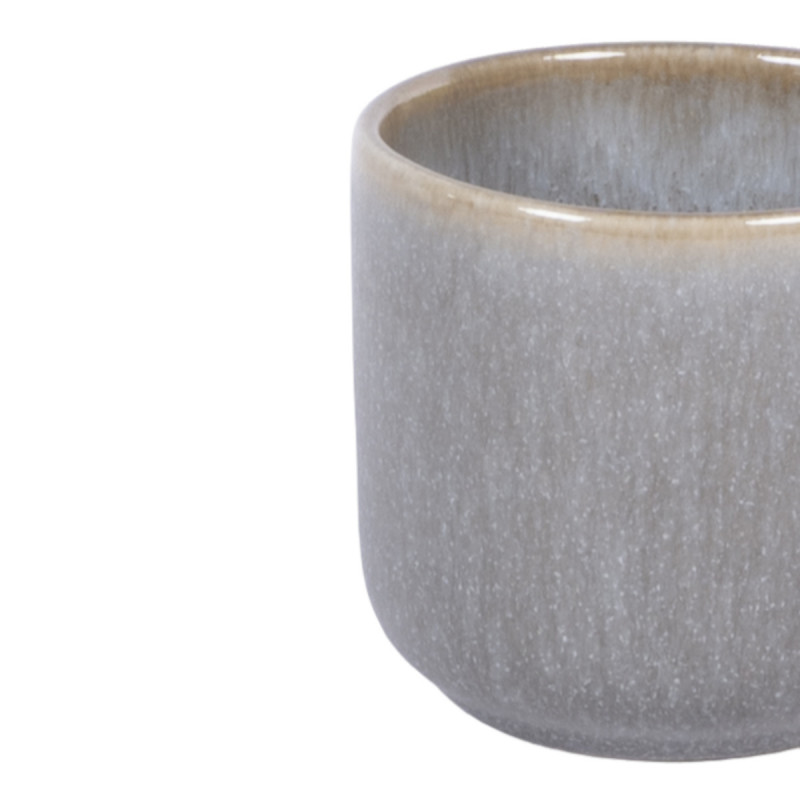 Gobelet rond bleu glacier grès émaillé 9 cl Ø 6,3 cm Snow Pro.mundi