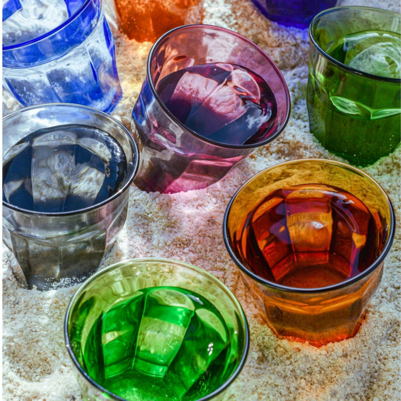 Gobelet forme basse vert verre trempé 25 cl Picardie Duralex