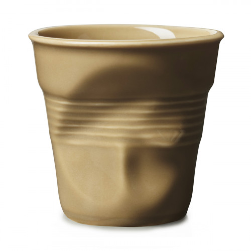 Gobelet cappuccino conique havane porcelaine 18 cl Ø 8,5 cm Froisse Revol