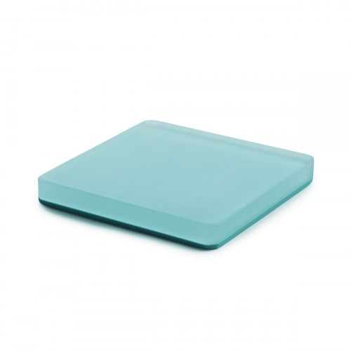 Présentoir à pâtisserie carré bleu résine Nacryl® 8 cm Mealplak Revol