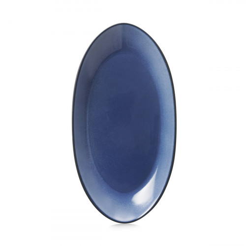 Assiette coupe à fond plat ovale cirrus porcelaine culinaire 25x13,3 cm Equinoxe Revol