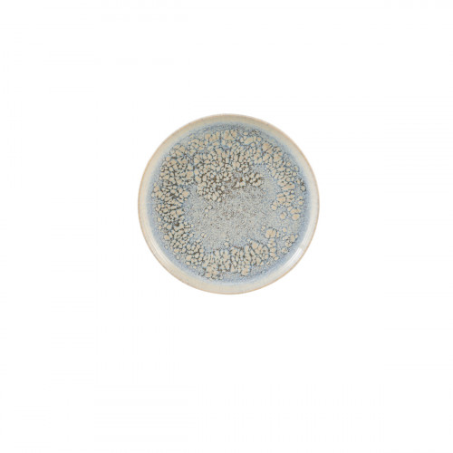Assiette plate à bord droit rond gris grès émaillé Ø 17 cm Tropic Accolade