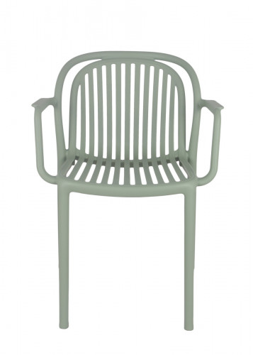 Fauteuil de terrasse vert sauge 78x57x57 cm Jeddah Flexmob