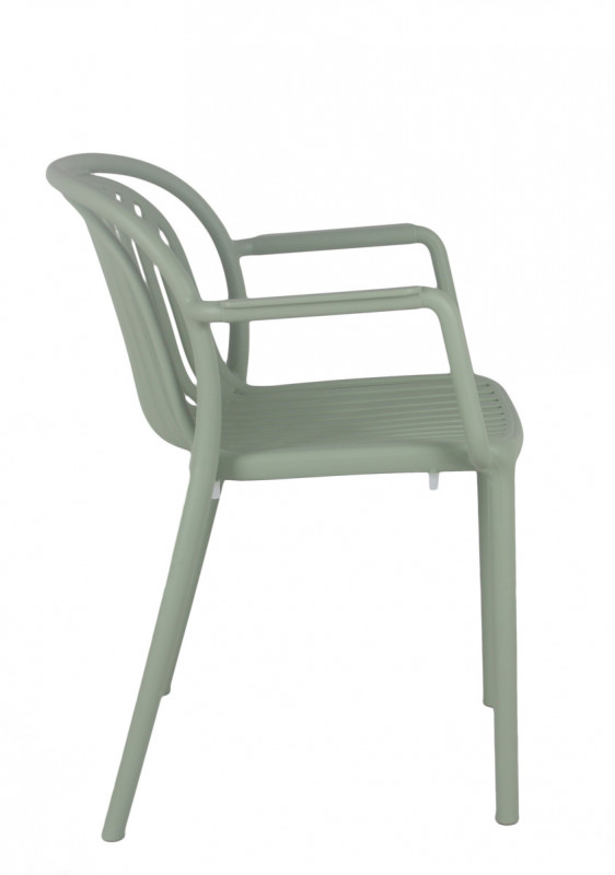 Fauteuil de terrasse vert sauge 78x57x57 cm Jeddah Flexmob