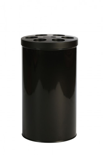 Collecteur à gobelets acier 40 L noir Probbax